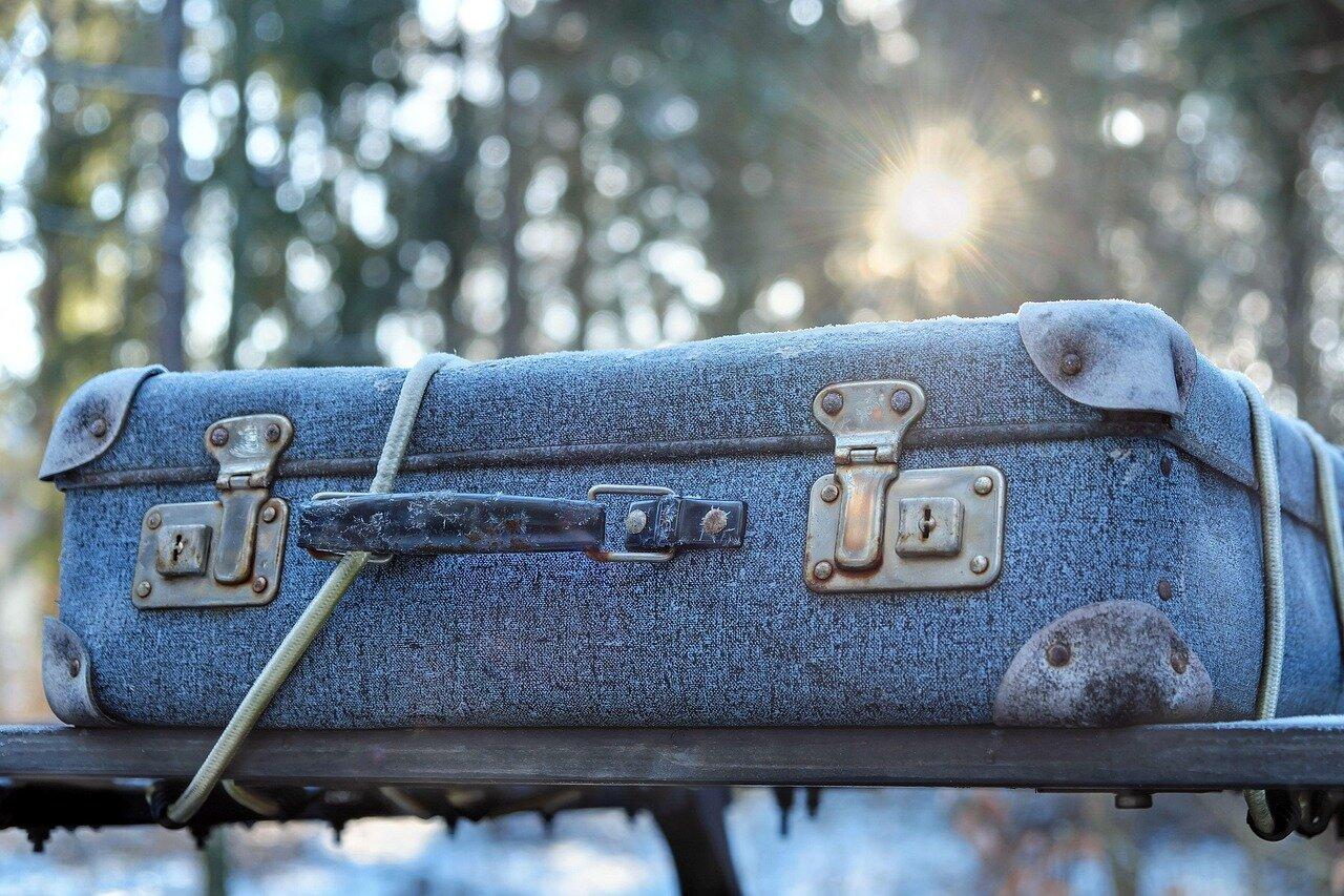 Suitcase representing luggage storage during a layover