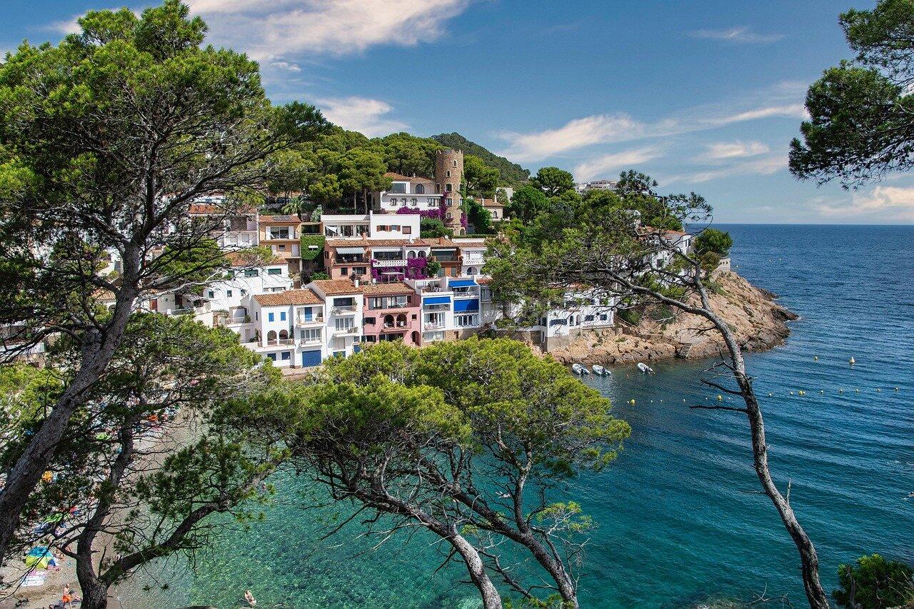 Begur castle coast landscape