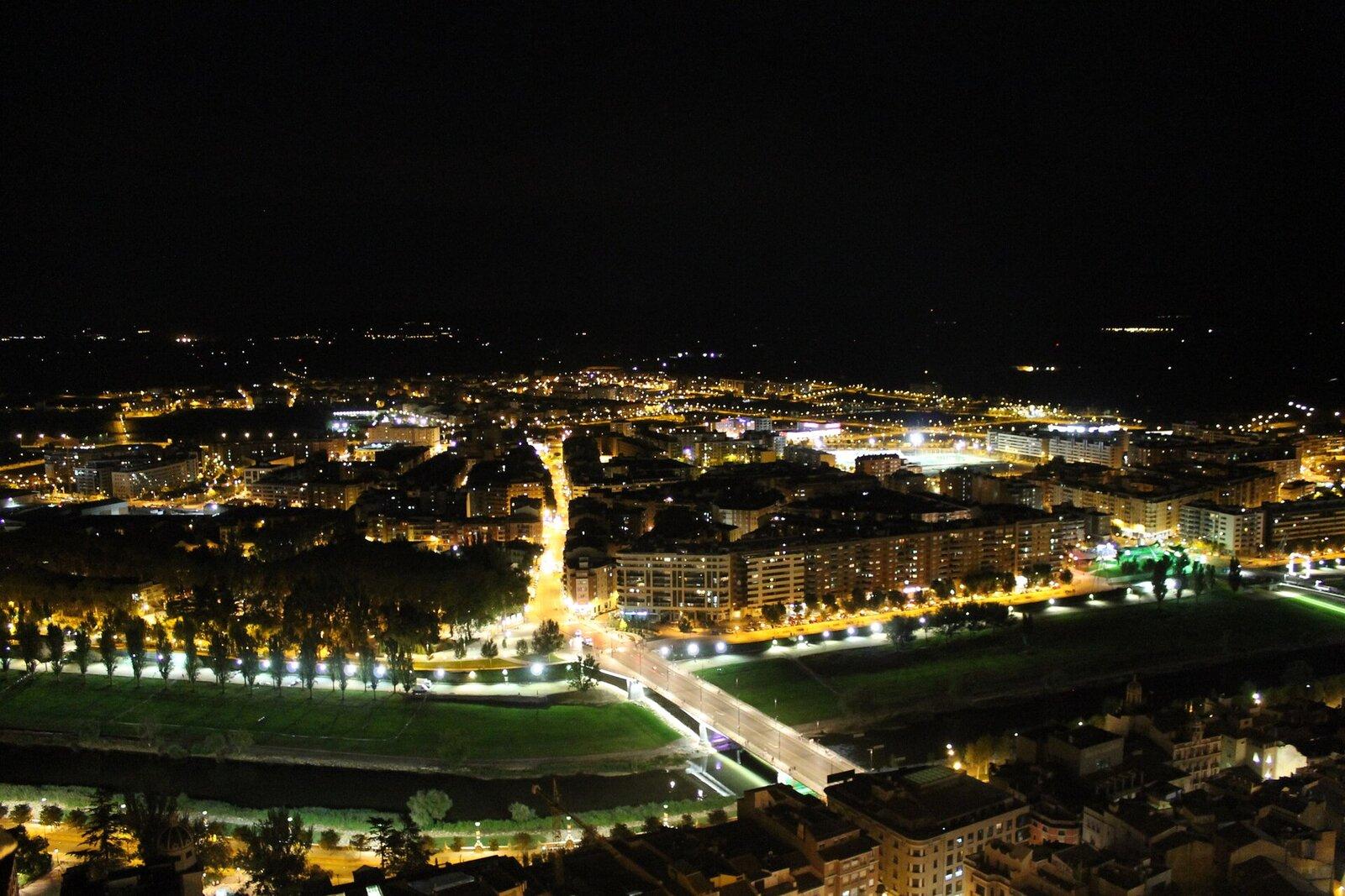 Lleida city view from Seu Vella